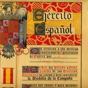Diploma di Guerra in Spagna del mio bis nonno Raggi Luigi papà dello zio Federigo.