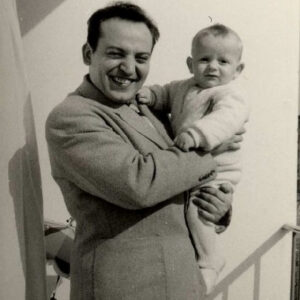 Lo zio Federigo ed io 1958 nella casa di via Carlo del Prete