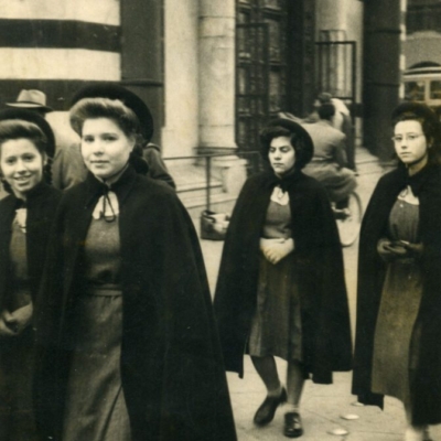 In uscita da Montedomini 1946