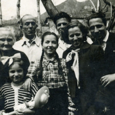 A Gattaia con il babbo e la zia Olga