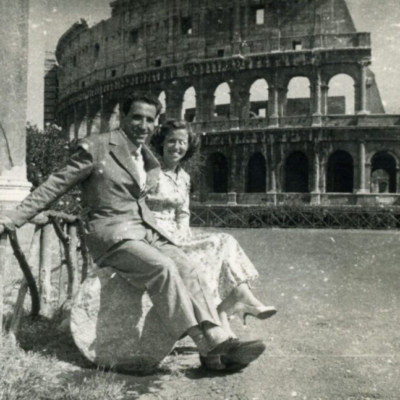 A roma con il babbo viaggio di Nozze 1956