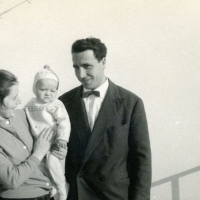 con il mio babbo e io 1957